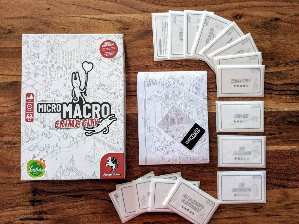 MicroMacro Crime City Review - nominiert zum Spiel des Jahres 2021